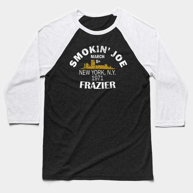 Smokin Joe Frazier Baseball T-Shirt by ilrokery